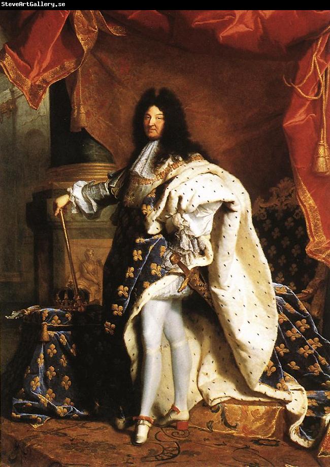 RIGAUD, Hyacinthe Portrait of Louis XIV gfj